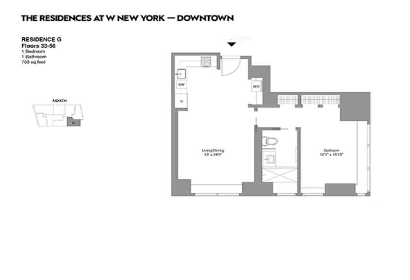 Floorplan for 123 Washington Street, 47G
