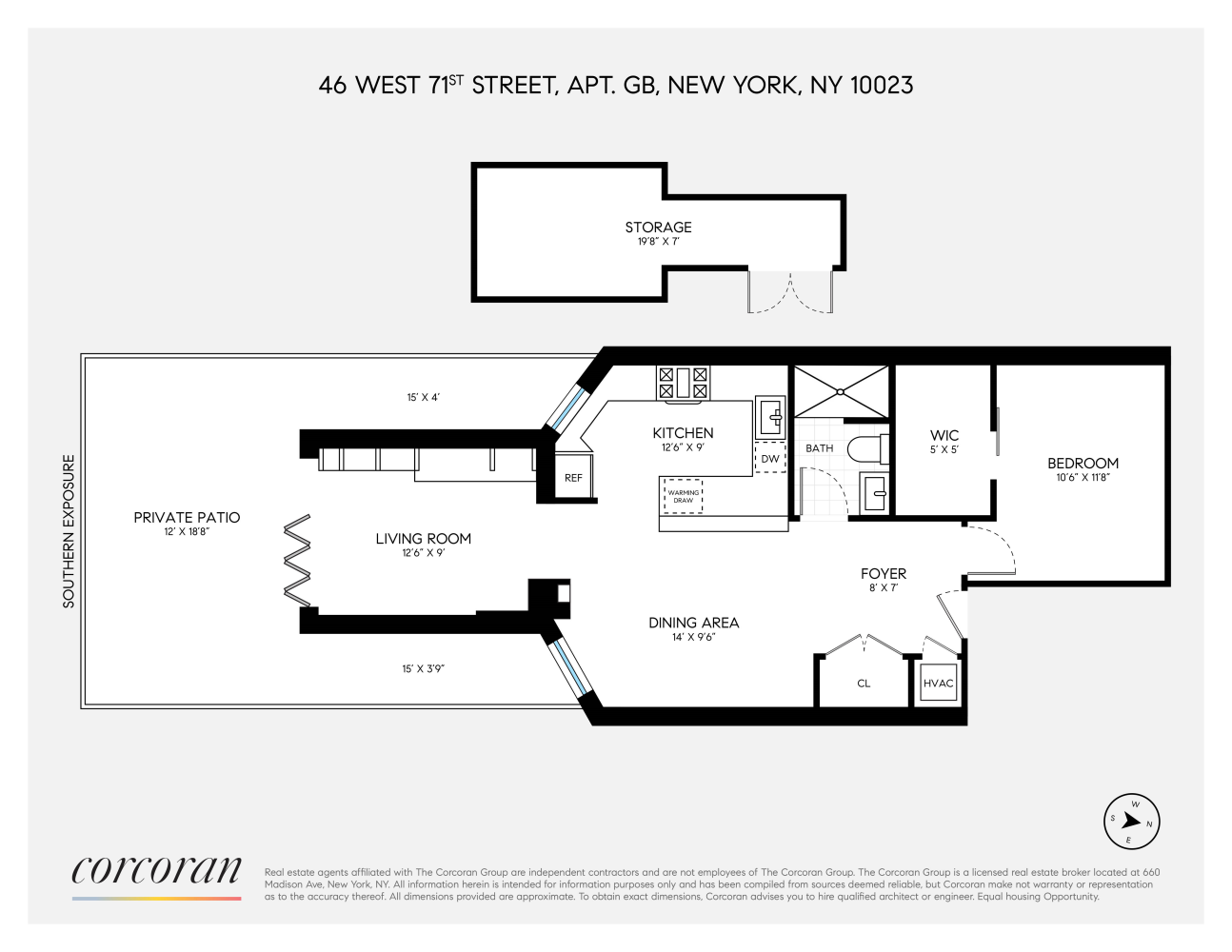 Floorplan for 46 West 71st Street, GB