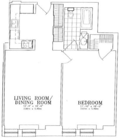 Floorplan for 502 Park Avenue, 15-F