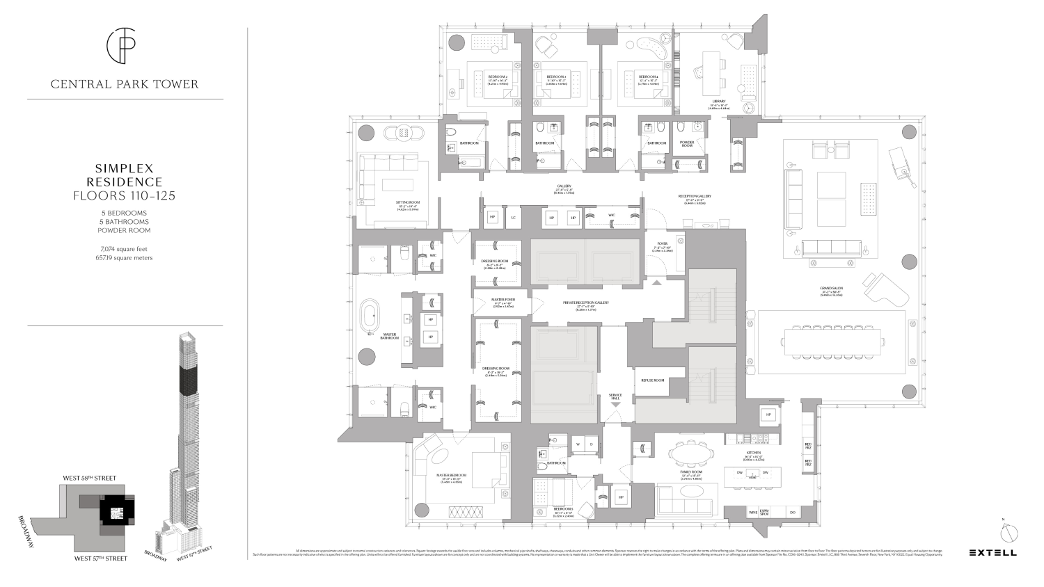 Floorplan for 217 West 57th Street, 120