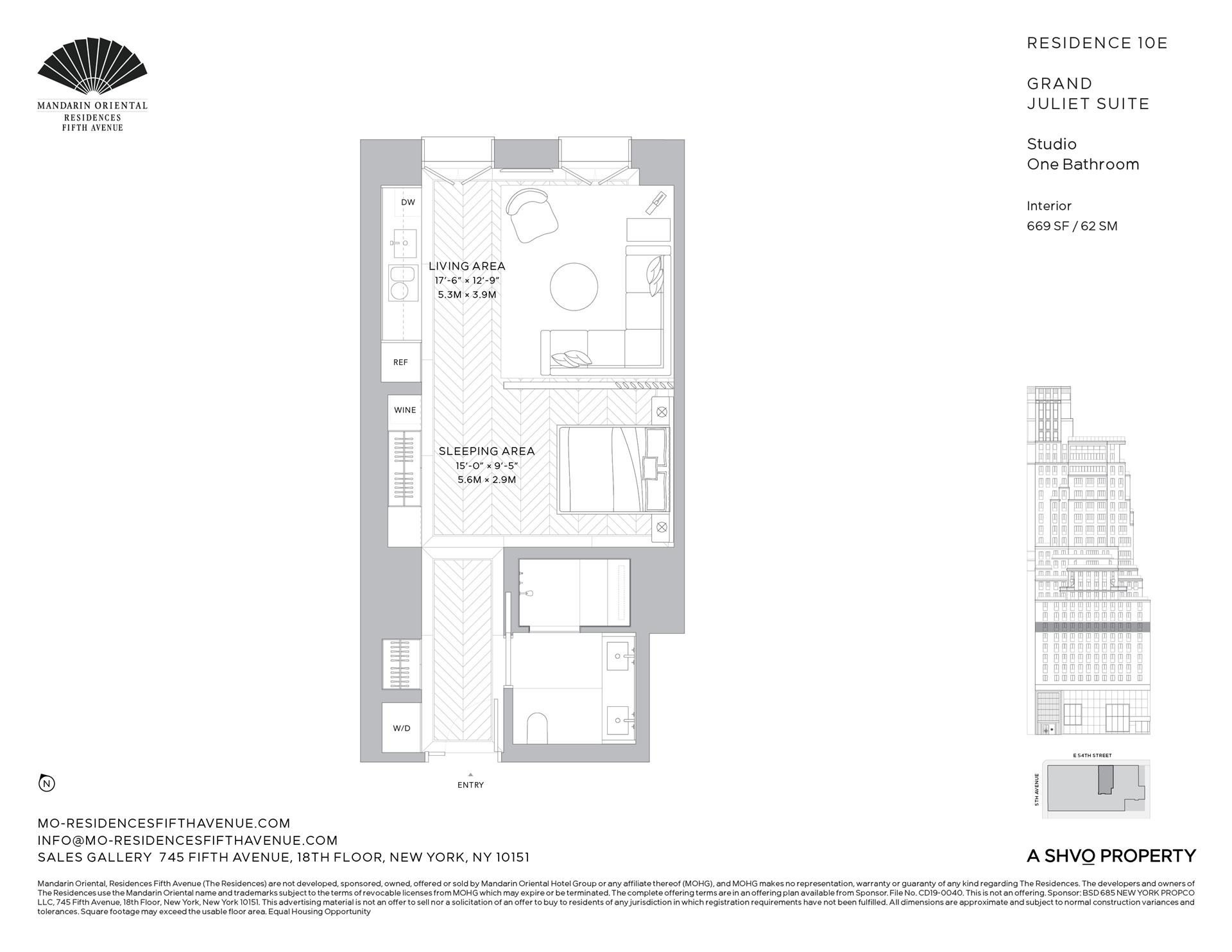 Floorplan for 685 5th Avenue, 10E