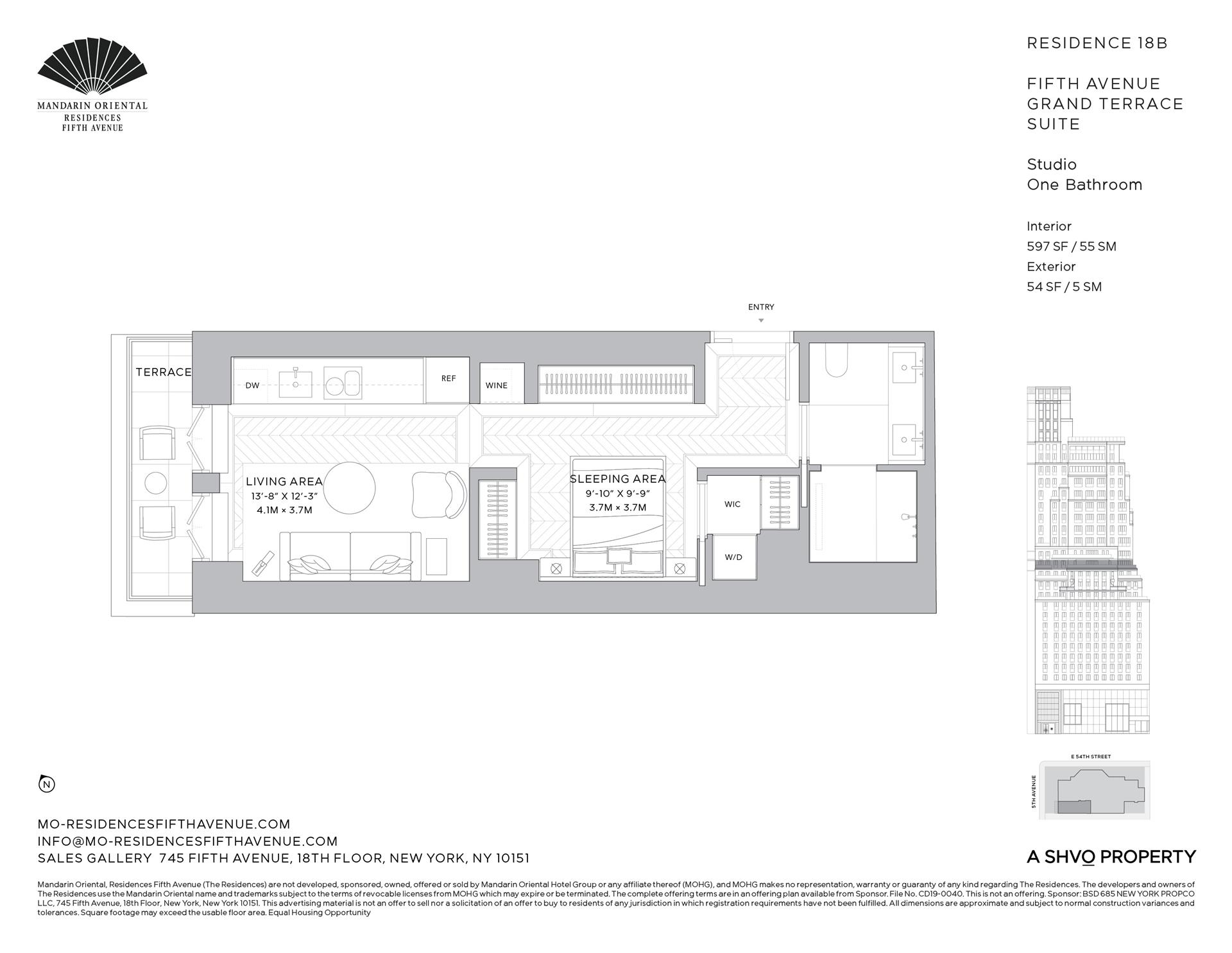 Floorplan for 685 5th Avenue, 18B