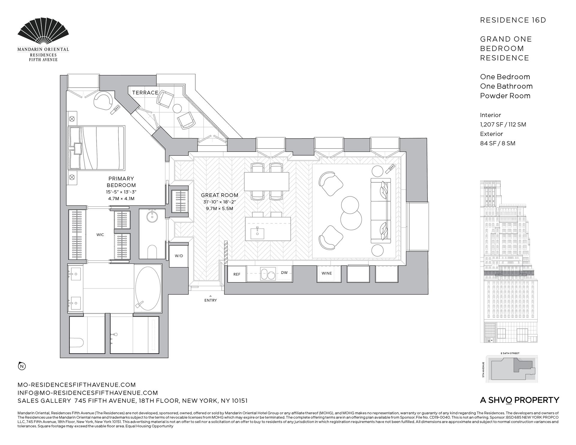 Floorplan for 685 5th Avenue, 16D
