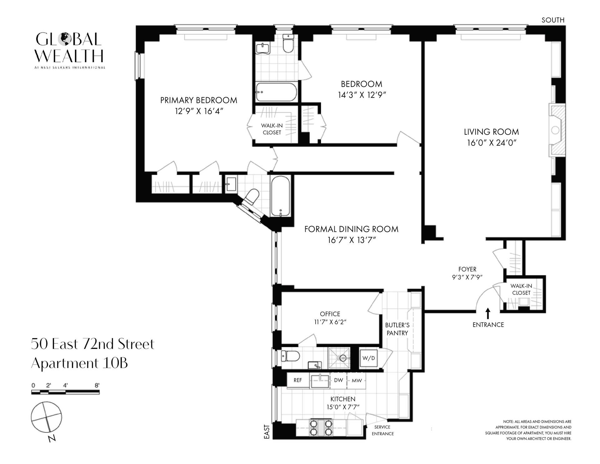 Floorplan for 50 East 72nd Street, 10-B