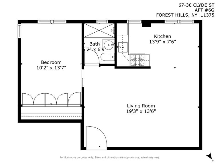 67-30 Clyde Street, New York, NY 11375, 1 Bedroom Bedrooms, 3 Rooms Rooms,1 BathroomBathrooms,Residential,For Sale,Clyde,RLMX-96124