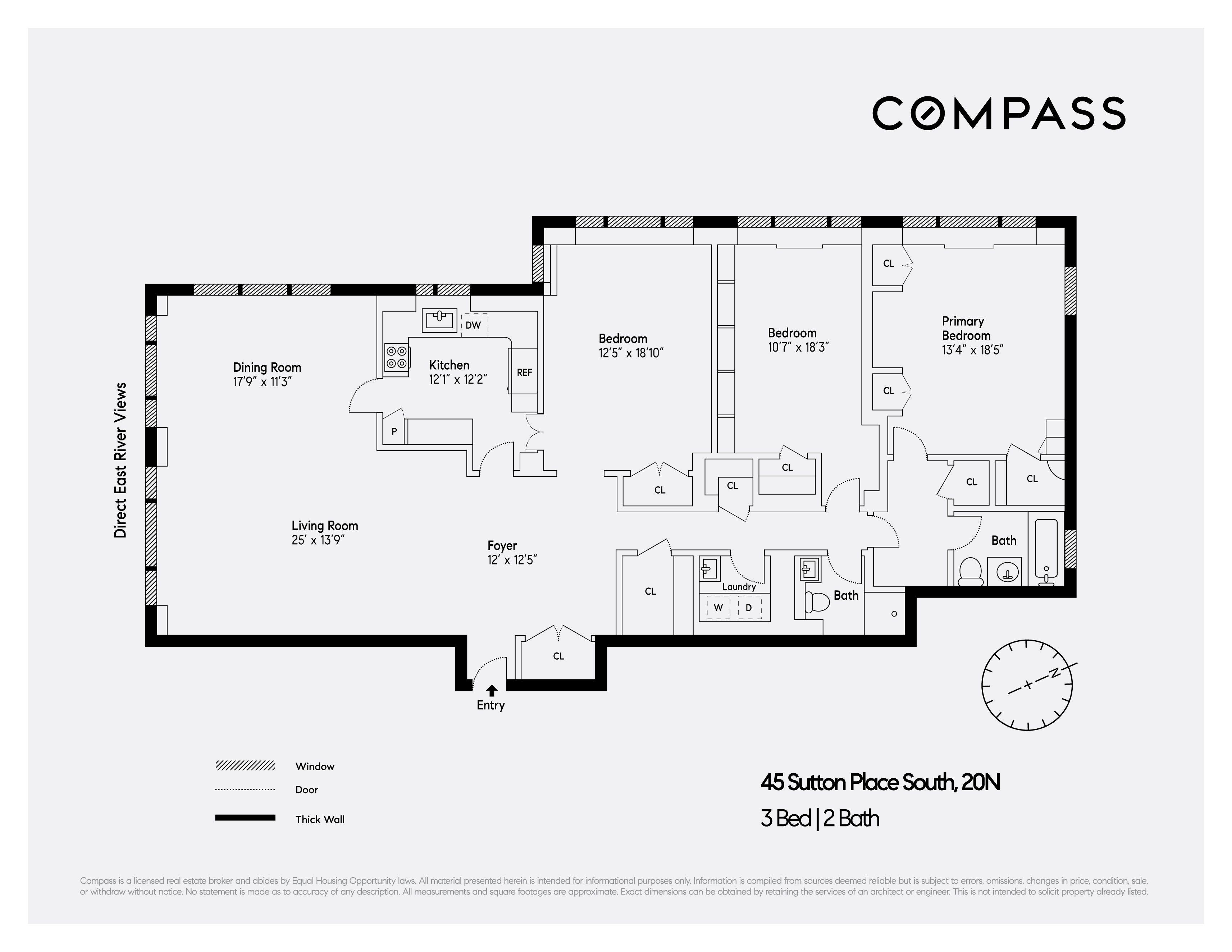 Floorplan for 45 Sutton Place, 20N