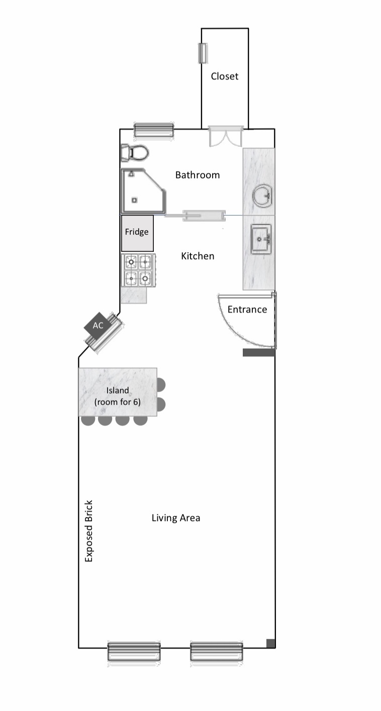 Floorplan for 71 Sullivan Street, 3C