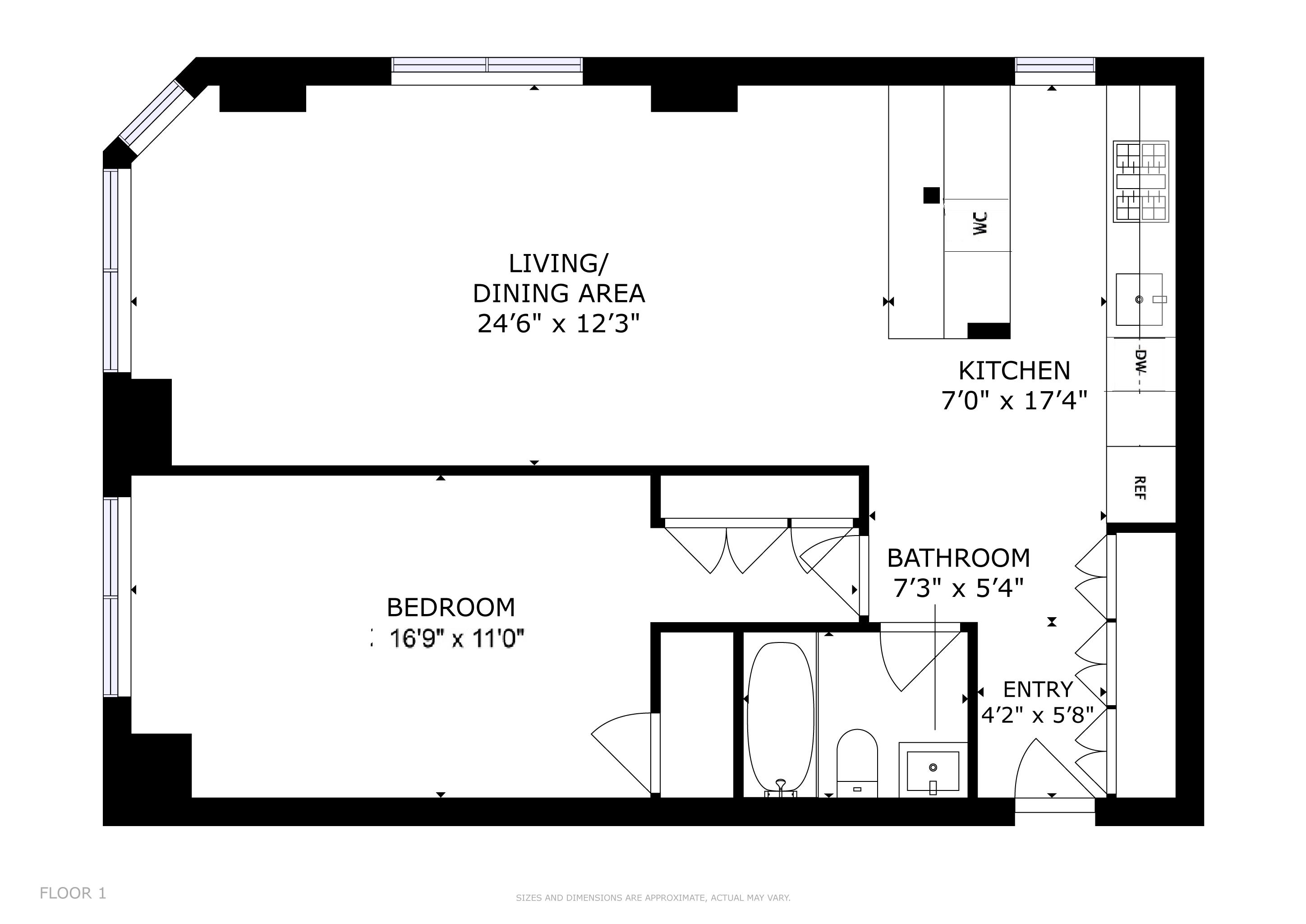 Floorplan for 415 East 37th Street, 42-N