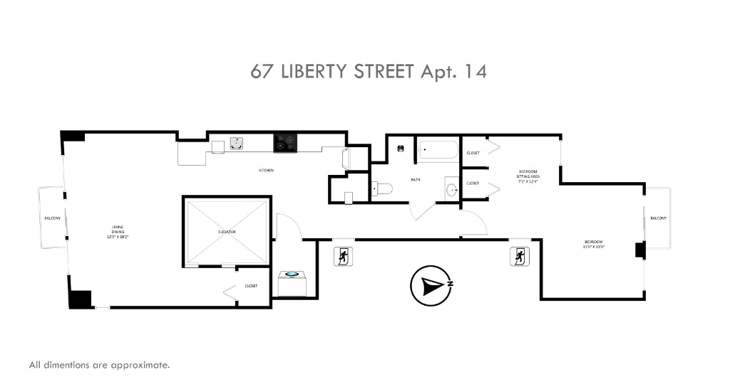 Floorplan for 67 Liberty Street, 14