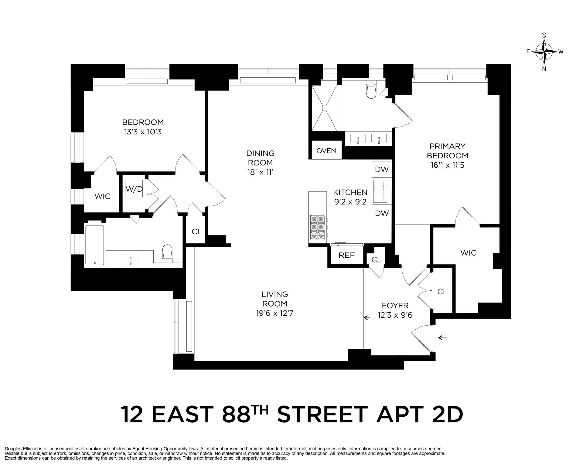 Floorplan for 12 East 88th Street, 2D