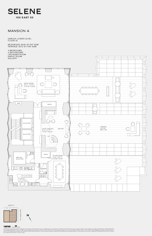 Floorplan for 100 East 53rd Street, 10A