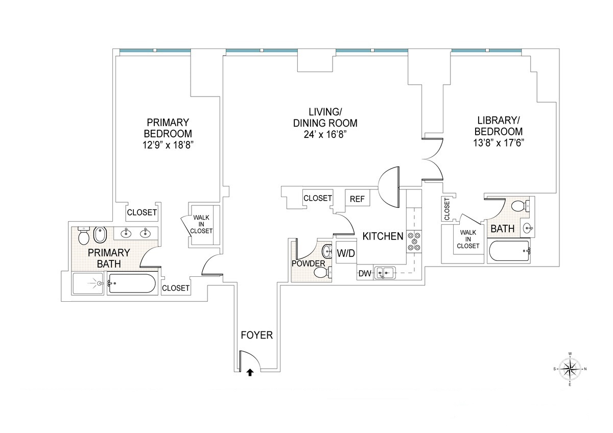 Floorplan for 845 United Nations Plaza, 60D