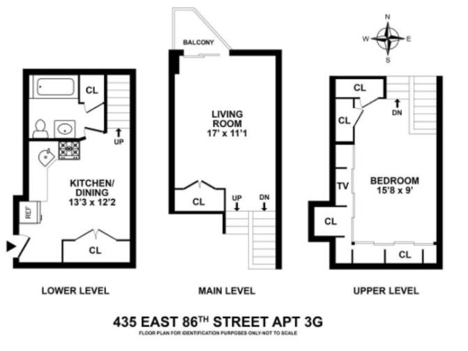 Floorplan for 435 East 86th Street, 3-G
