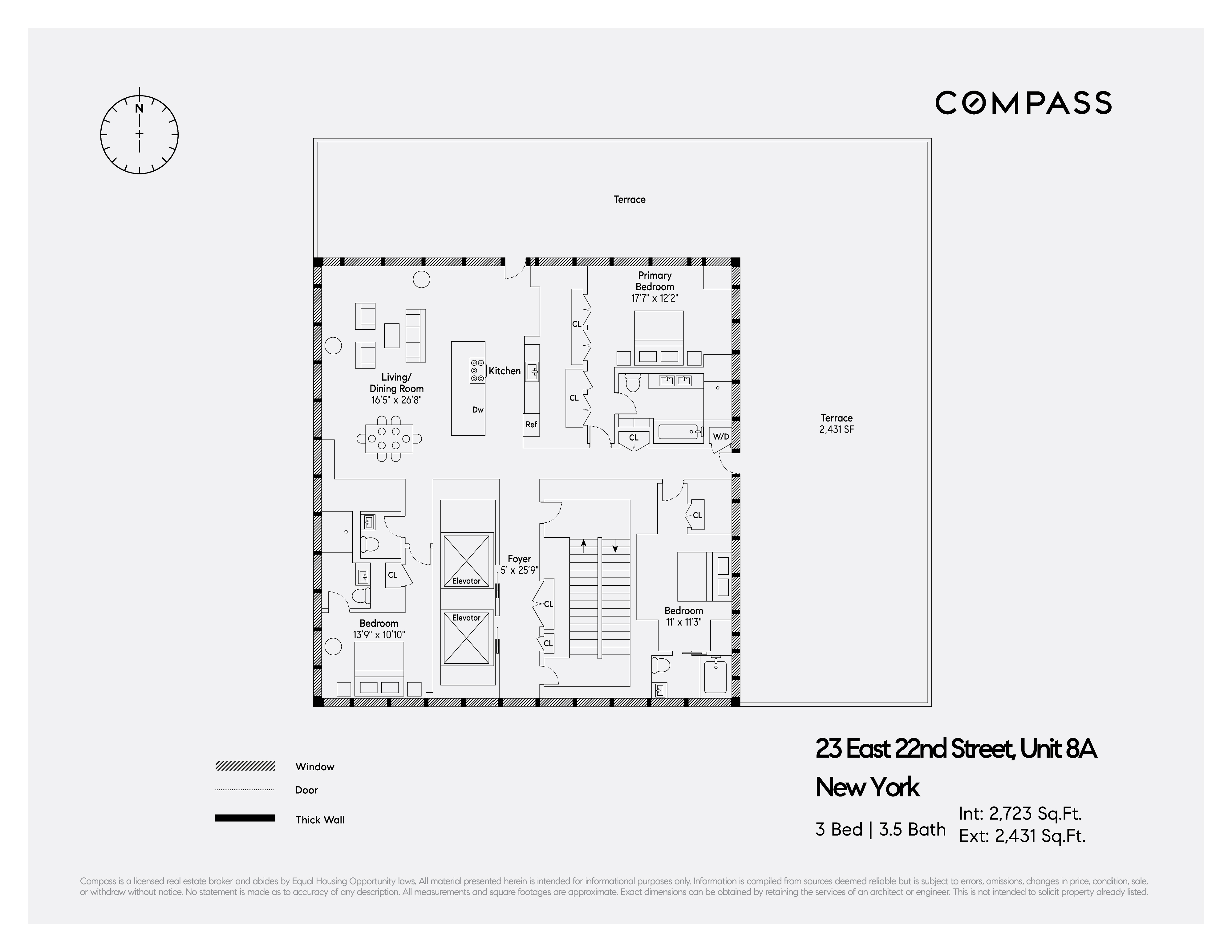 Floorplan for 23 East 22nd Street, 8A