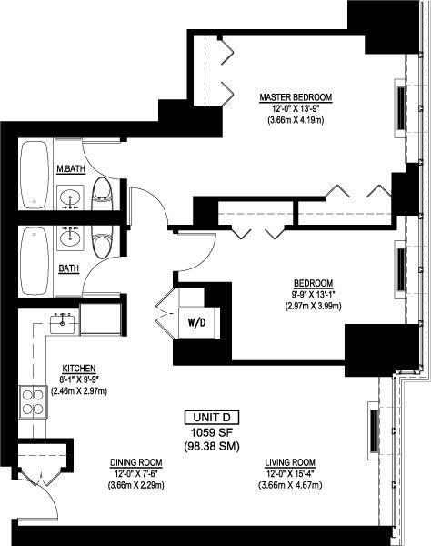 Floorplan for 230 Ashland Place, 4-D
