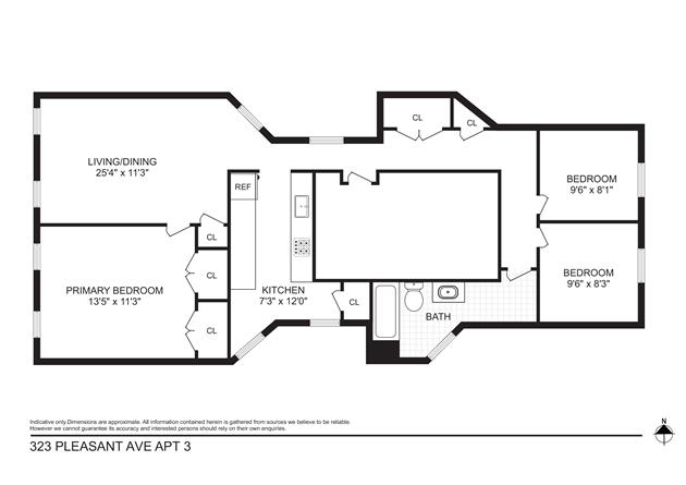 Floorplan for 323 Pleasant Avenue, 3
