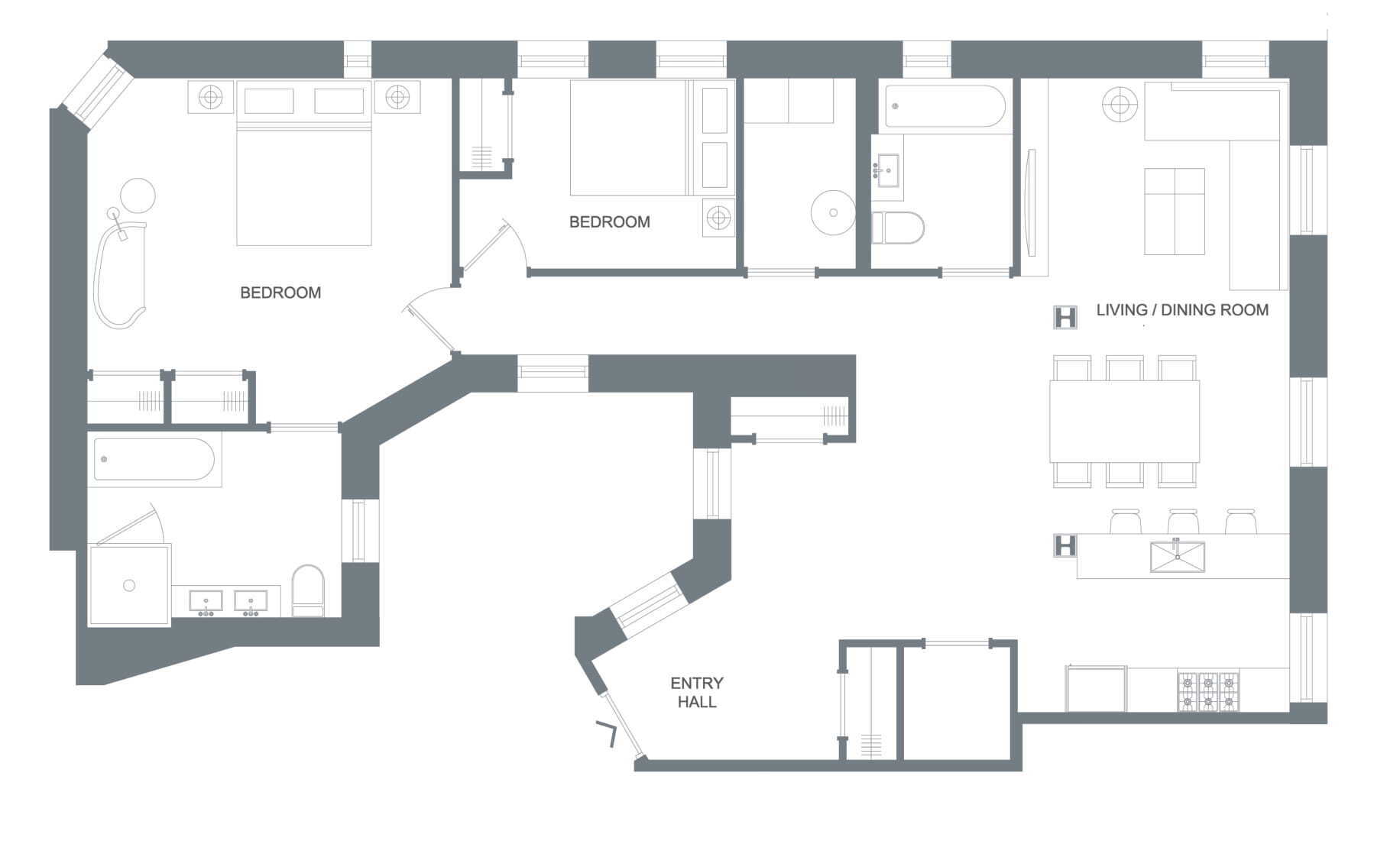 Floorplan for 92 Morningside Avenue, 5A