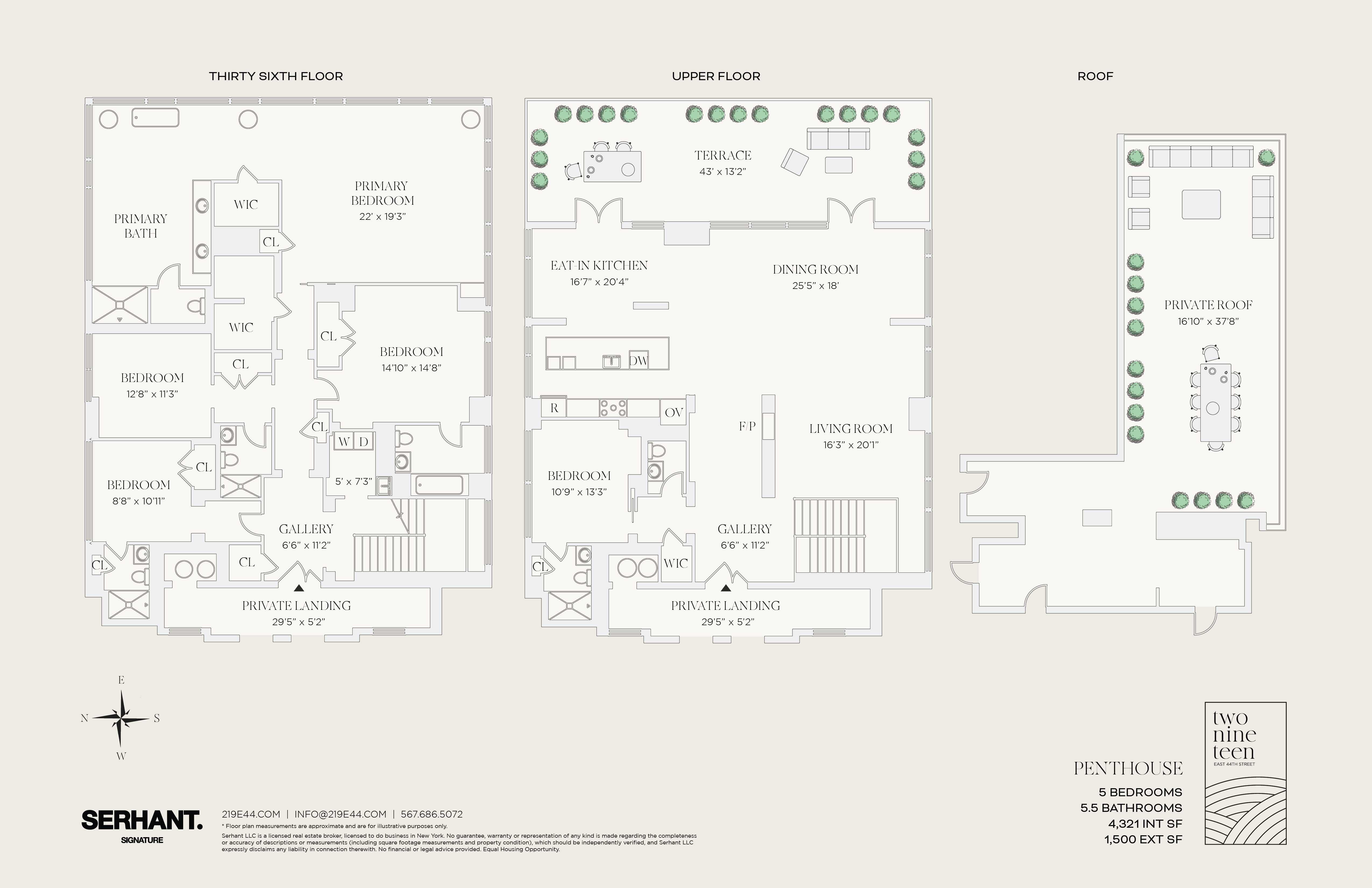 Floorplan for 219 East 44th Street, PH