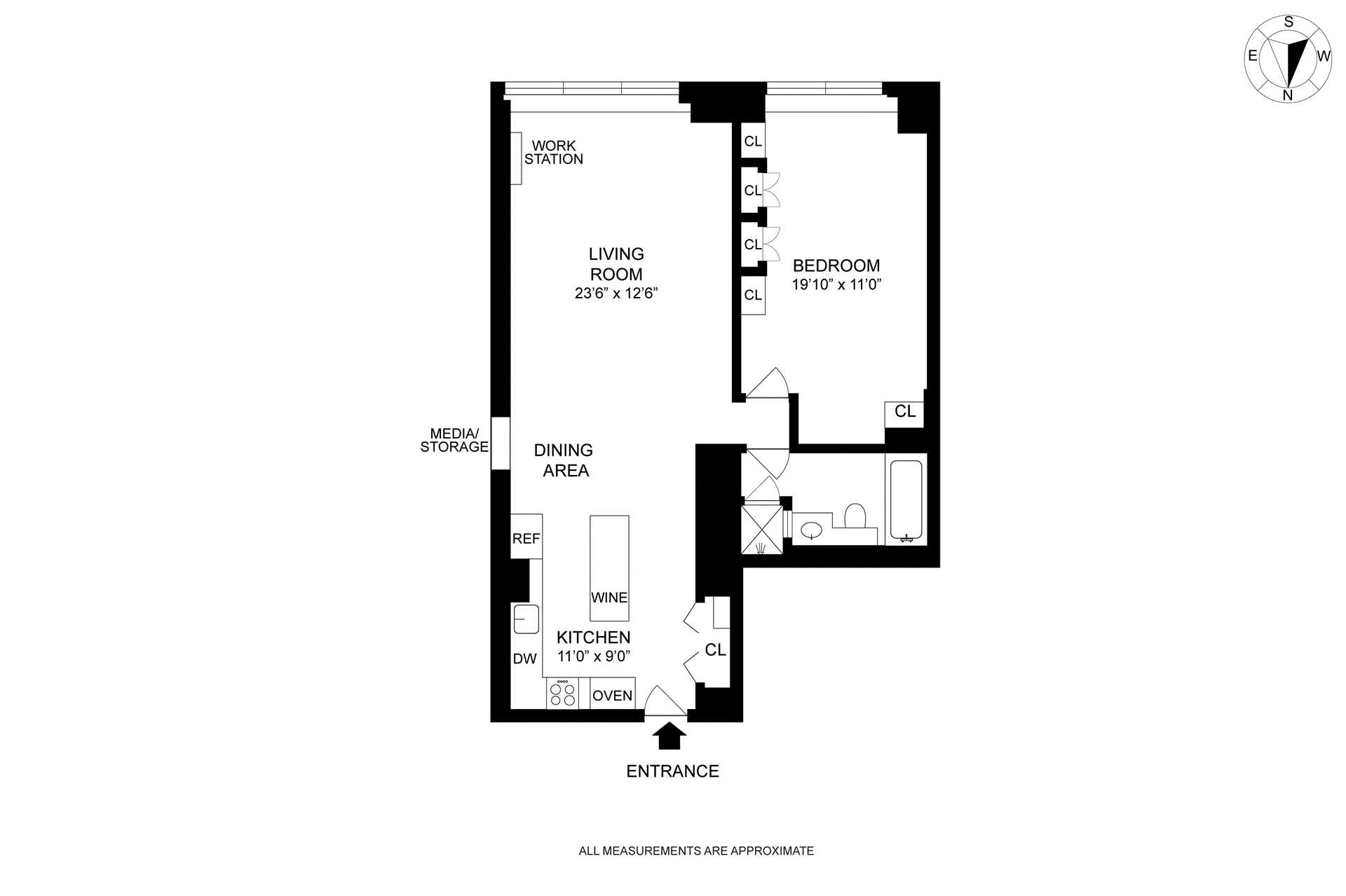 Floorplan for 530 East 76th Street, 9K