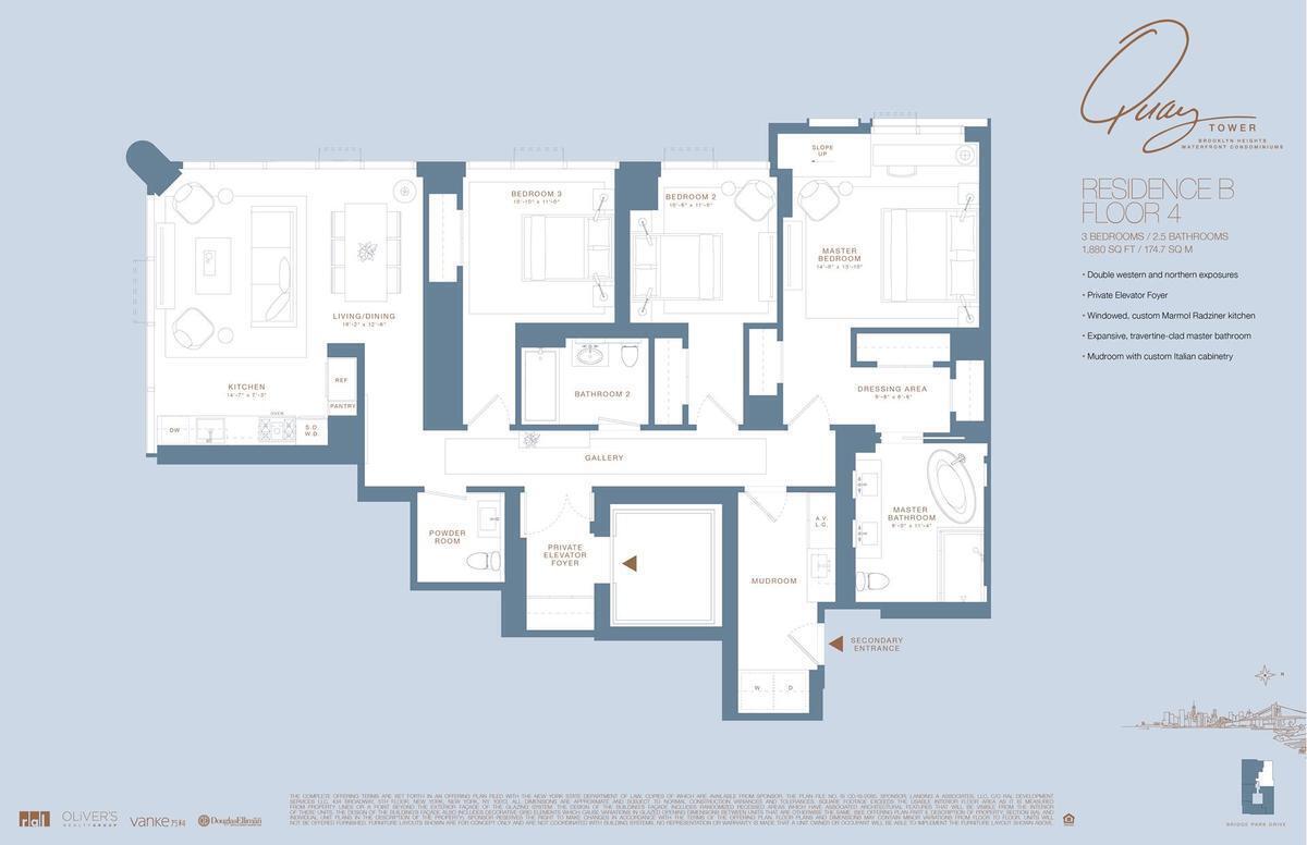 Floorplan for 50 Bridge Park Drive, 4B