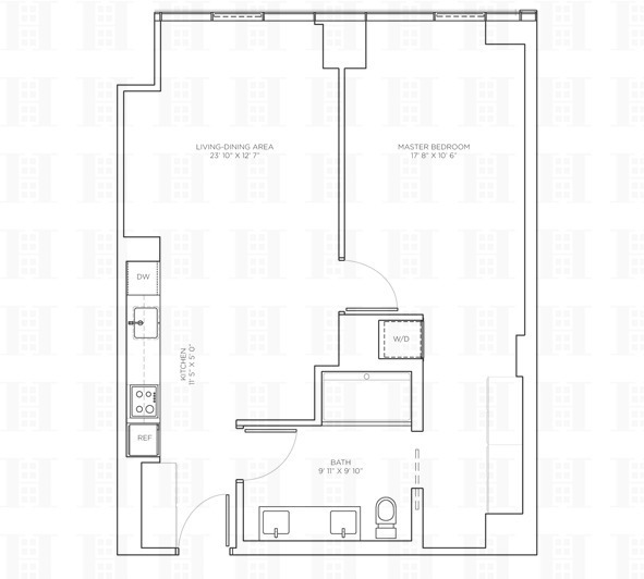 Floorplan for 540 West 49th Street, 104S