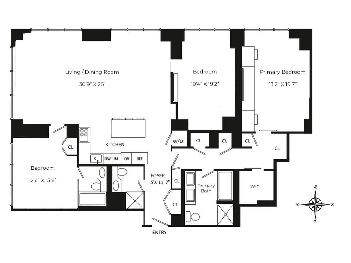 Floorplan for 845 United Nations Plaza, 39C