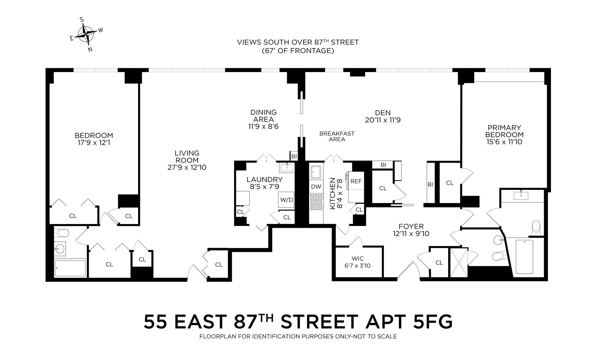 Floorplan for 55 East 87th Street, 5FG