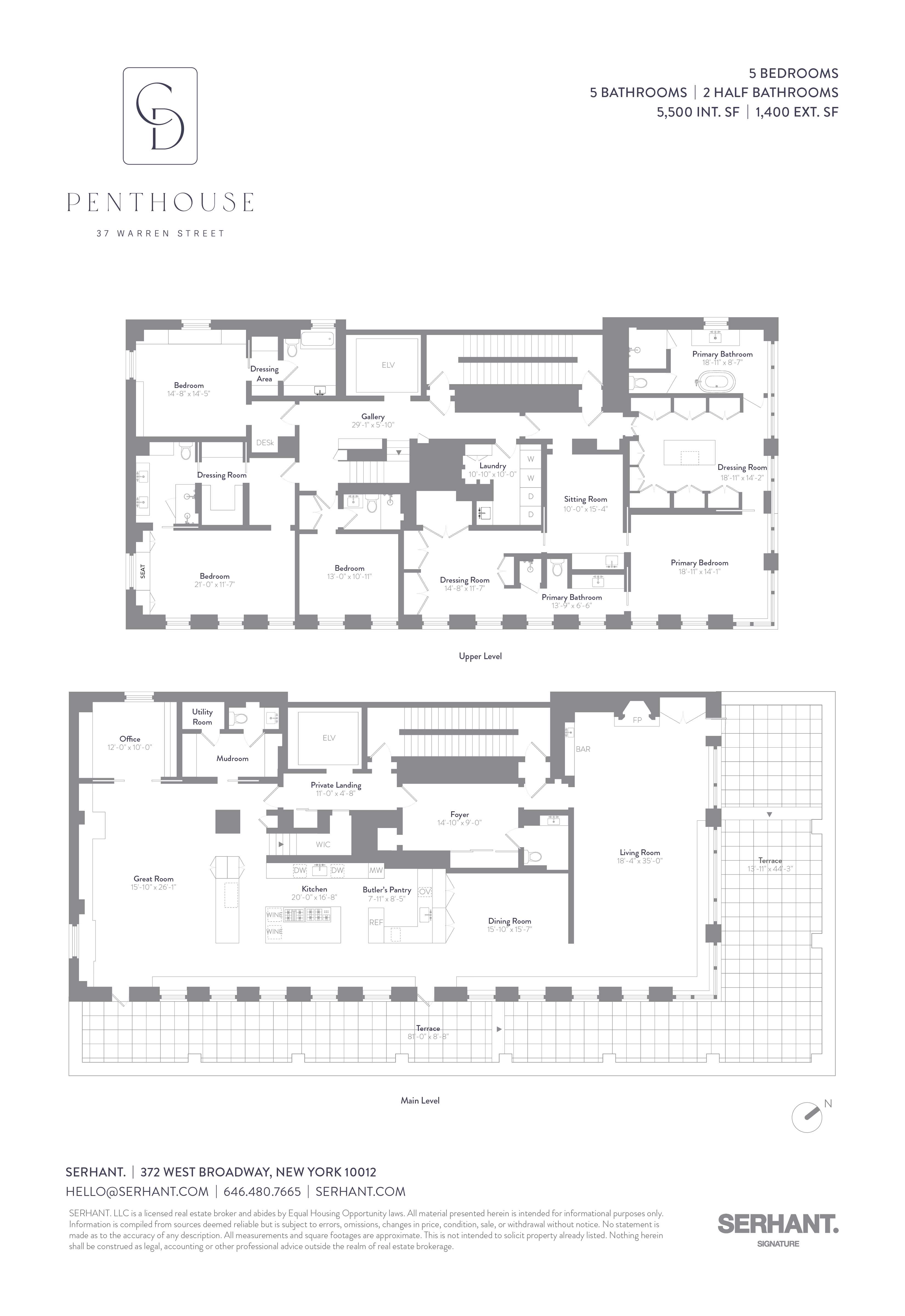 Floorplan for 37 Warren Street, PHCD