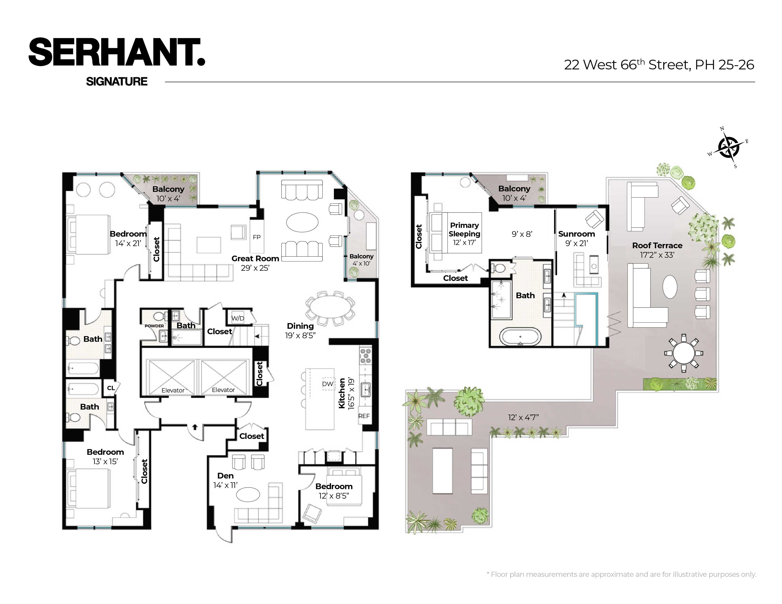 Floorplan for 22 West 66th Street, PH2526