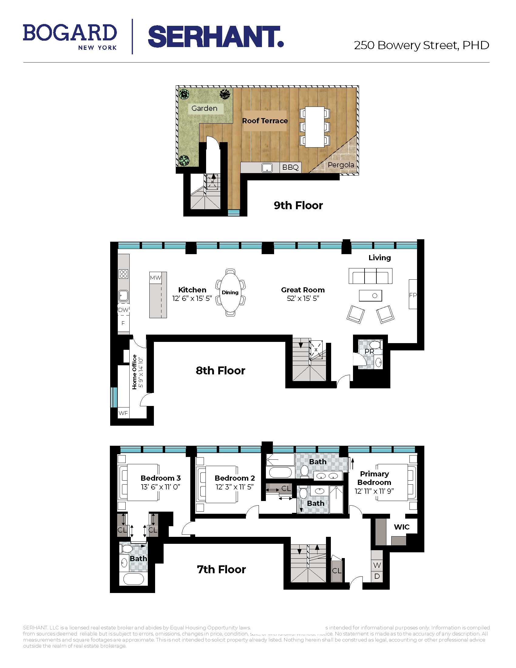 Floorplan for 250 Bowery, PHD