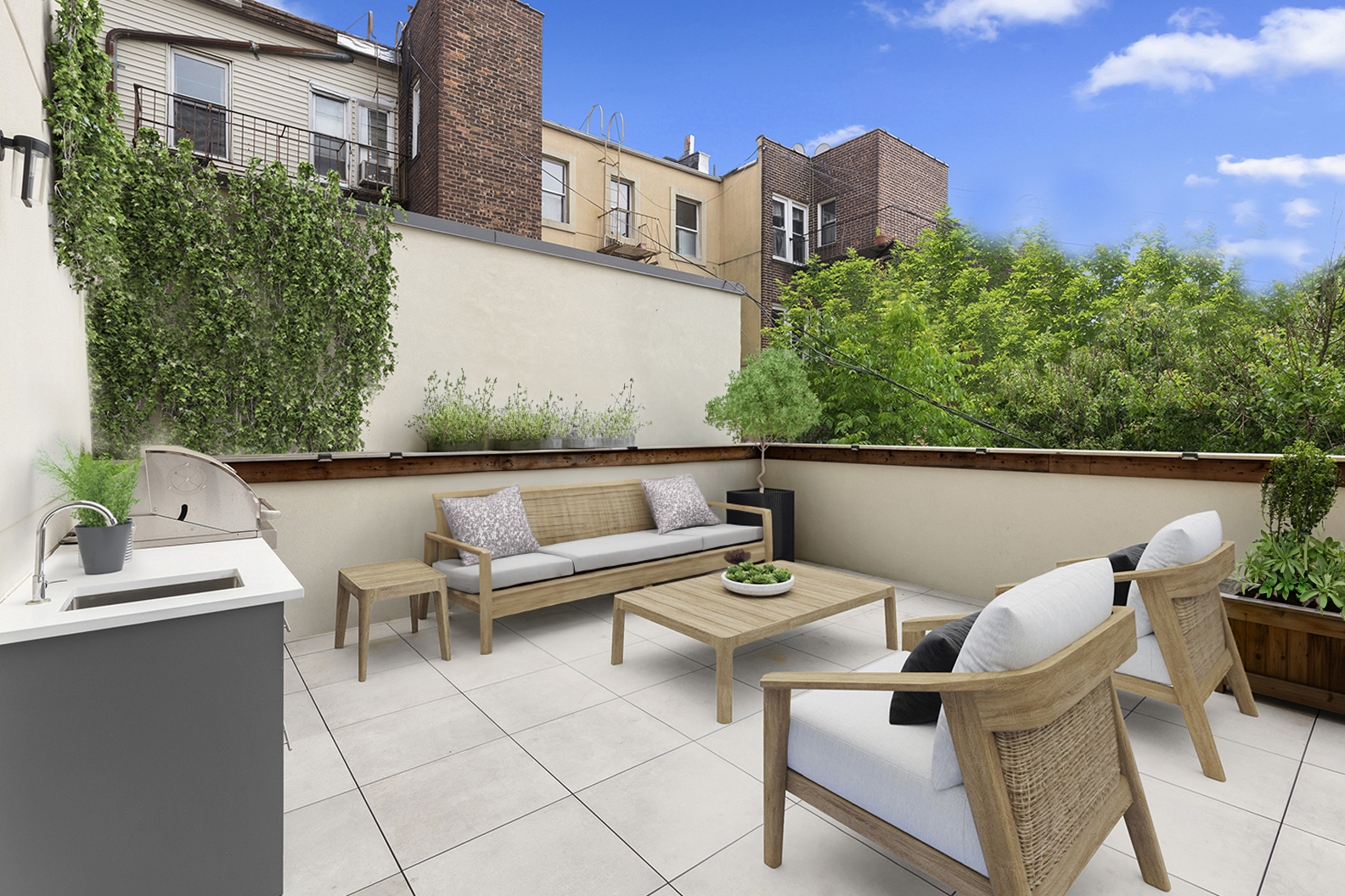 61 North Henry Street Garden, Greenpoint, Brooklyn, New York - 3 Bedrooms  
2 Bathrooms  
6 Rooms - 