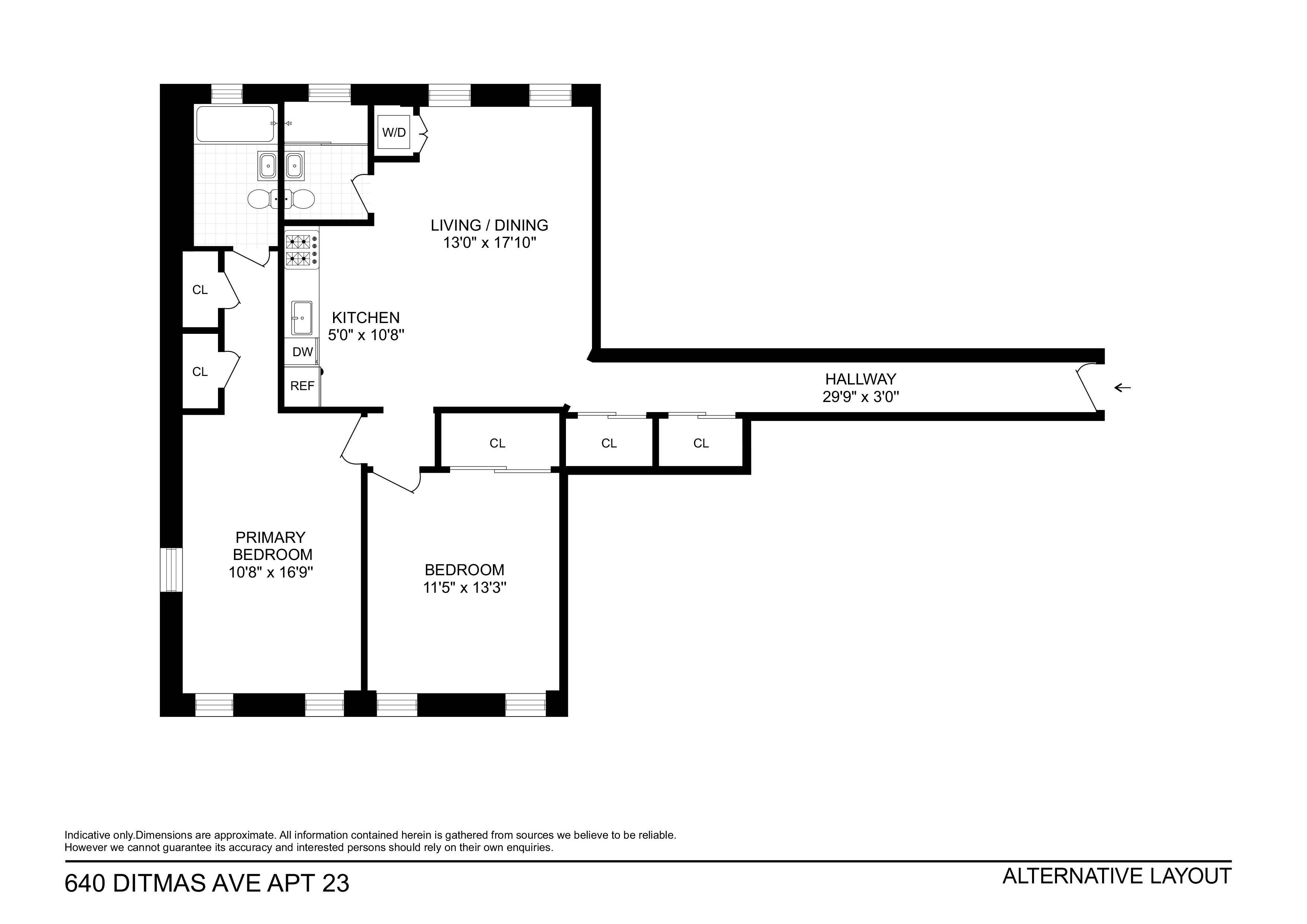 Floorplan for 640 Ditmas Avenue, 23