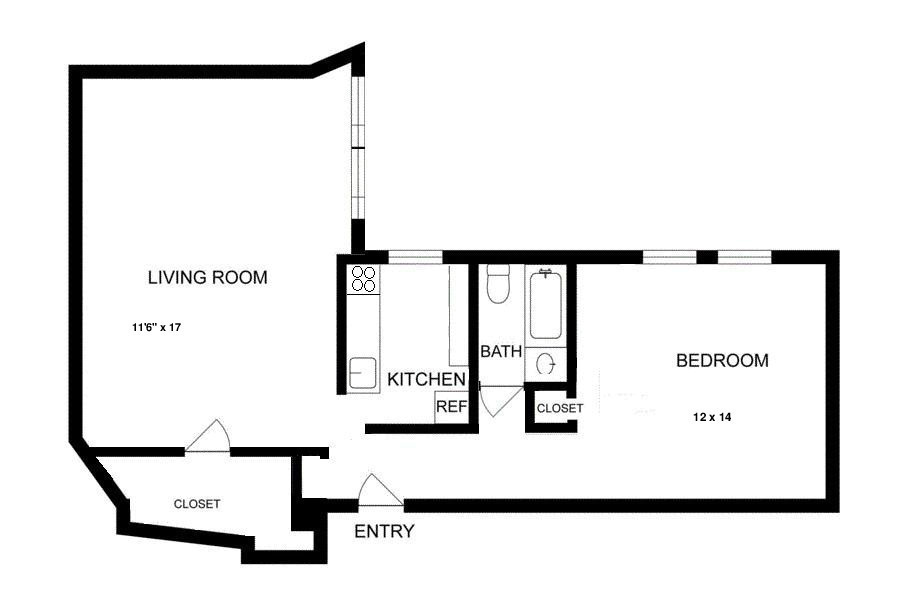 Floorplan for 315 East 77th Street, 2D