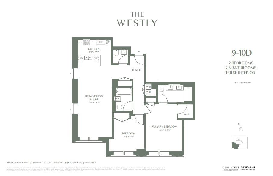 Floorplan for 251 West 91st Street, 9-D