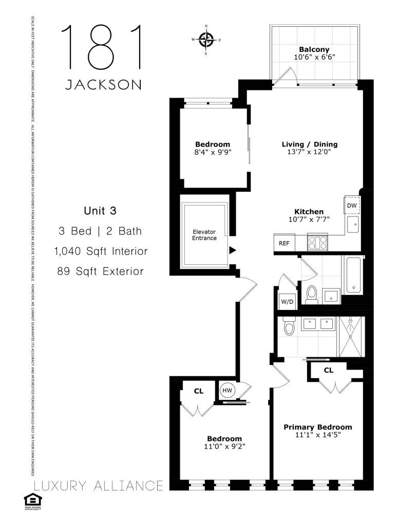 Floorplan for 181 Jackson Street, 3
