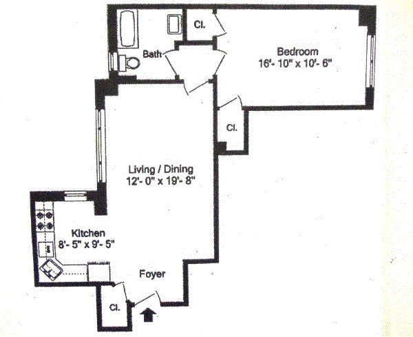 Floorplan for 339 East 58th Street, 2D