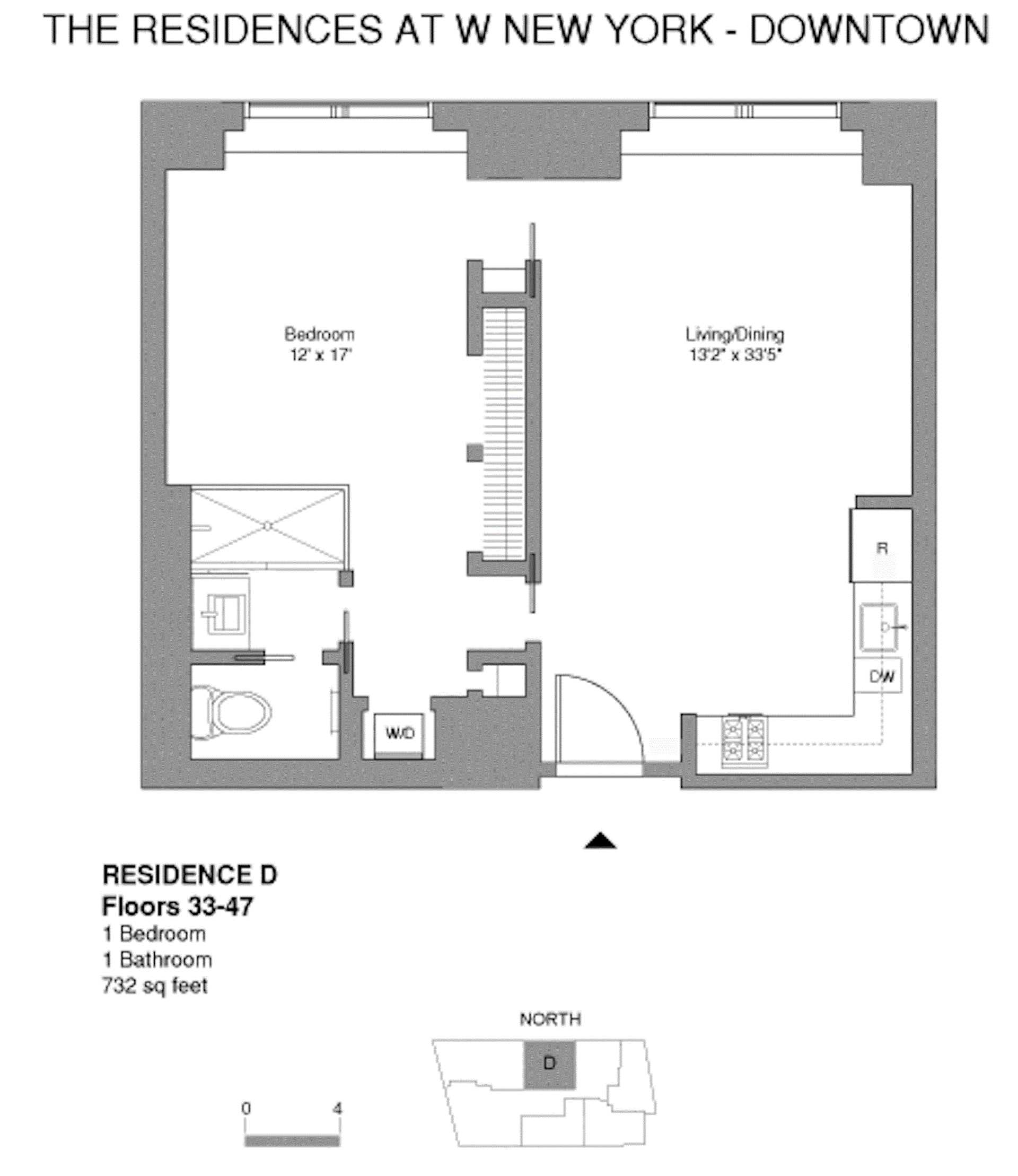 Floorplan for 123 Washington Street, 42D