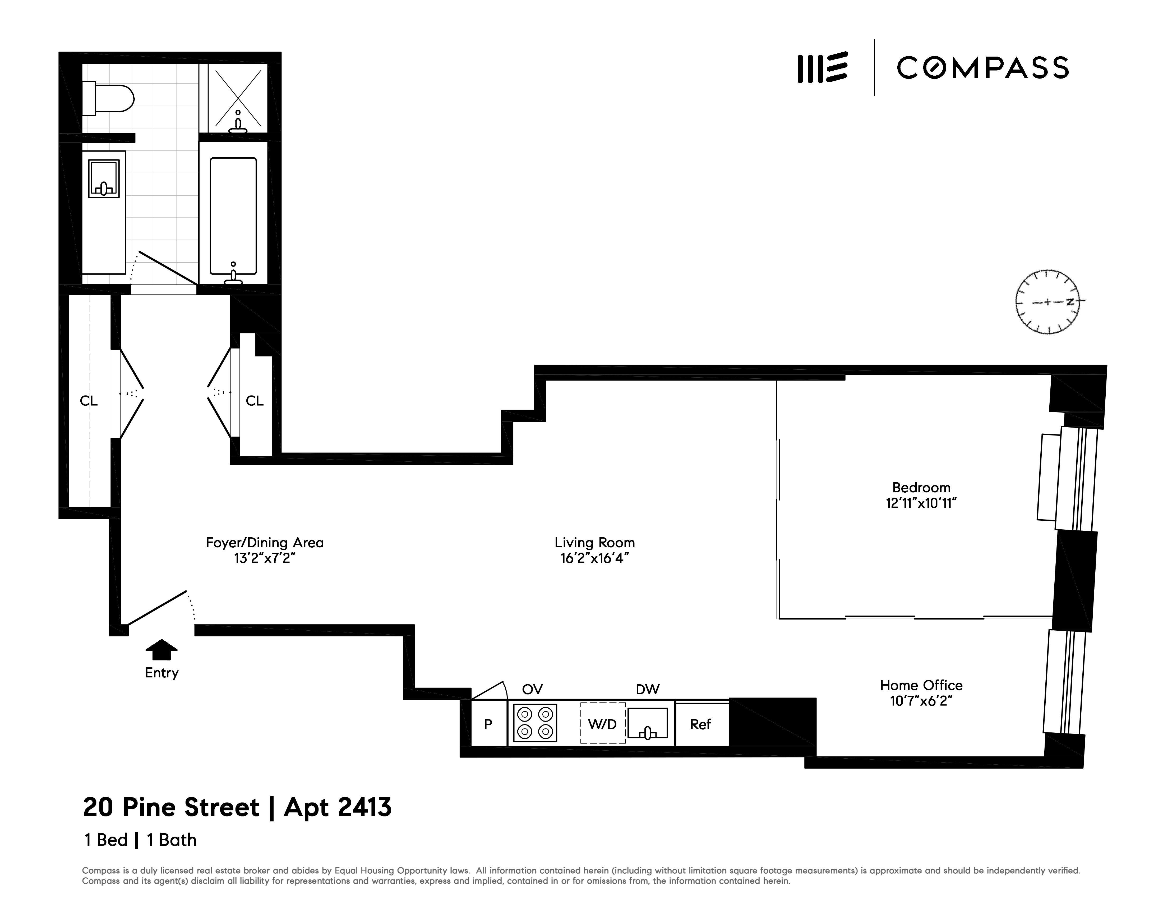 Floorplan for 20 Pine Street, 2413