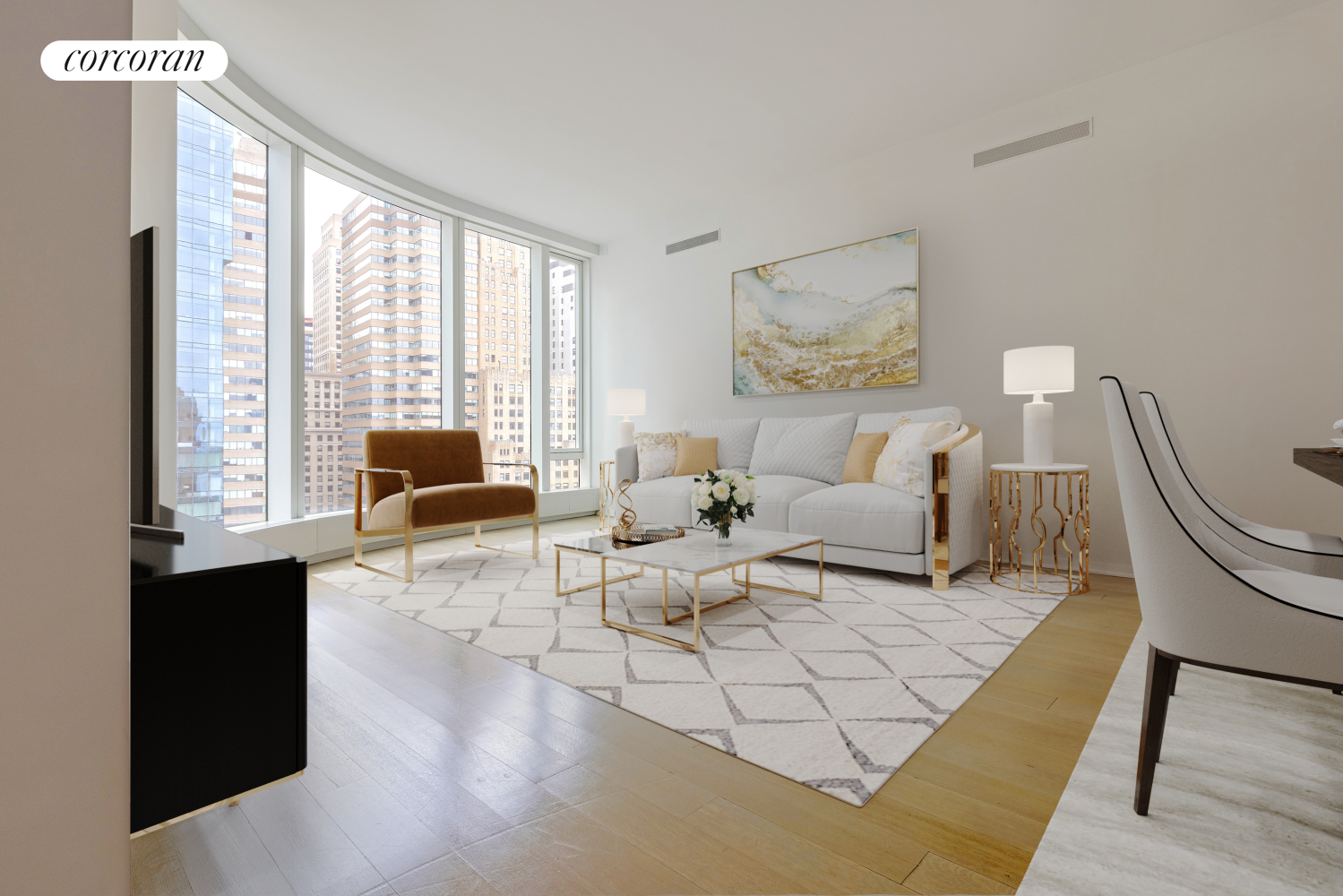 50 West Street 18A, Financial District, Downtown, NYC - 1 Bedrooms  
1.5 Bathrooms  
4 Rooms - 