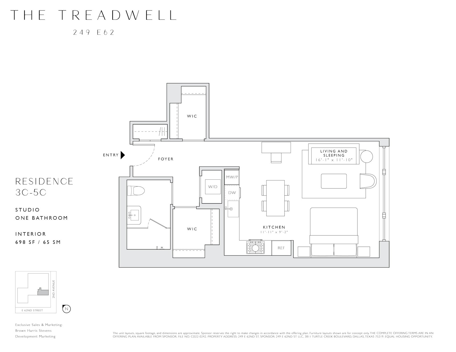 Floorplan for 249 East 62nd Street, 5C