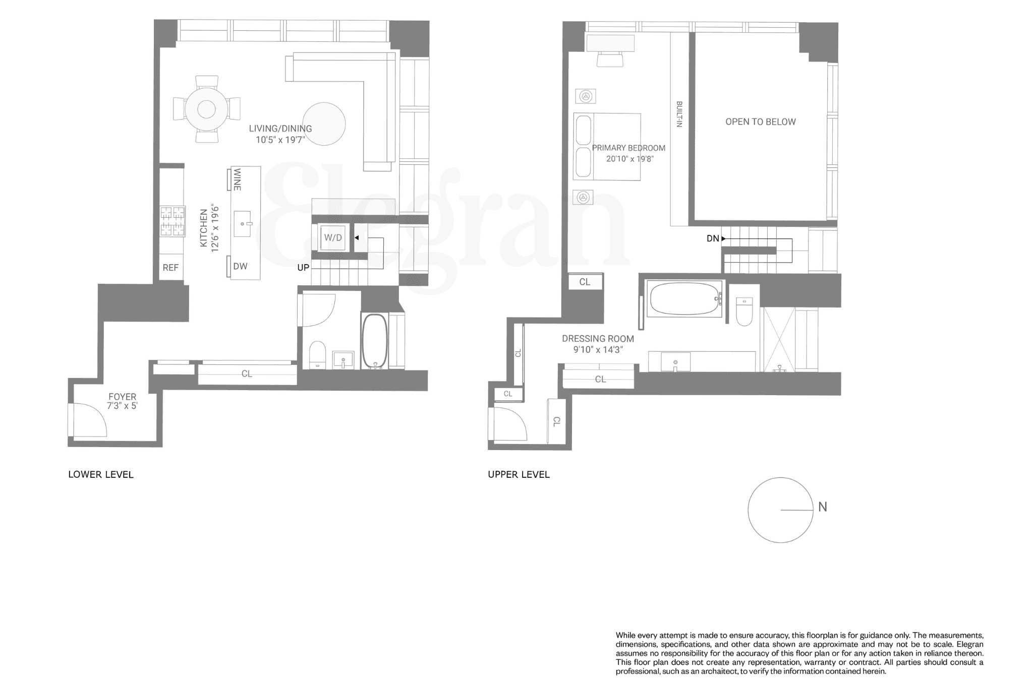 Floorplan for 456 West 19th Street, 4/5D