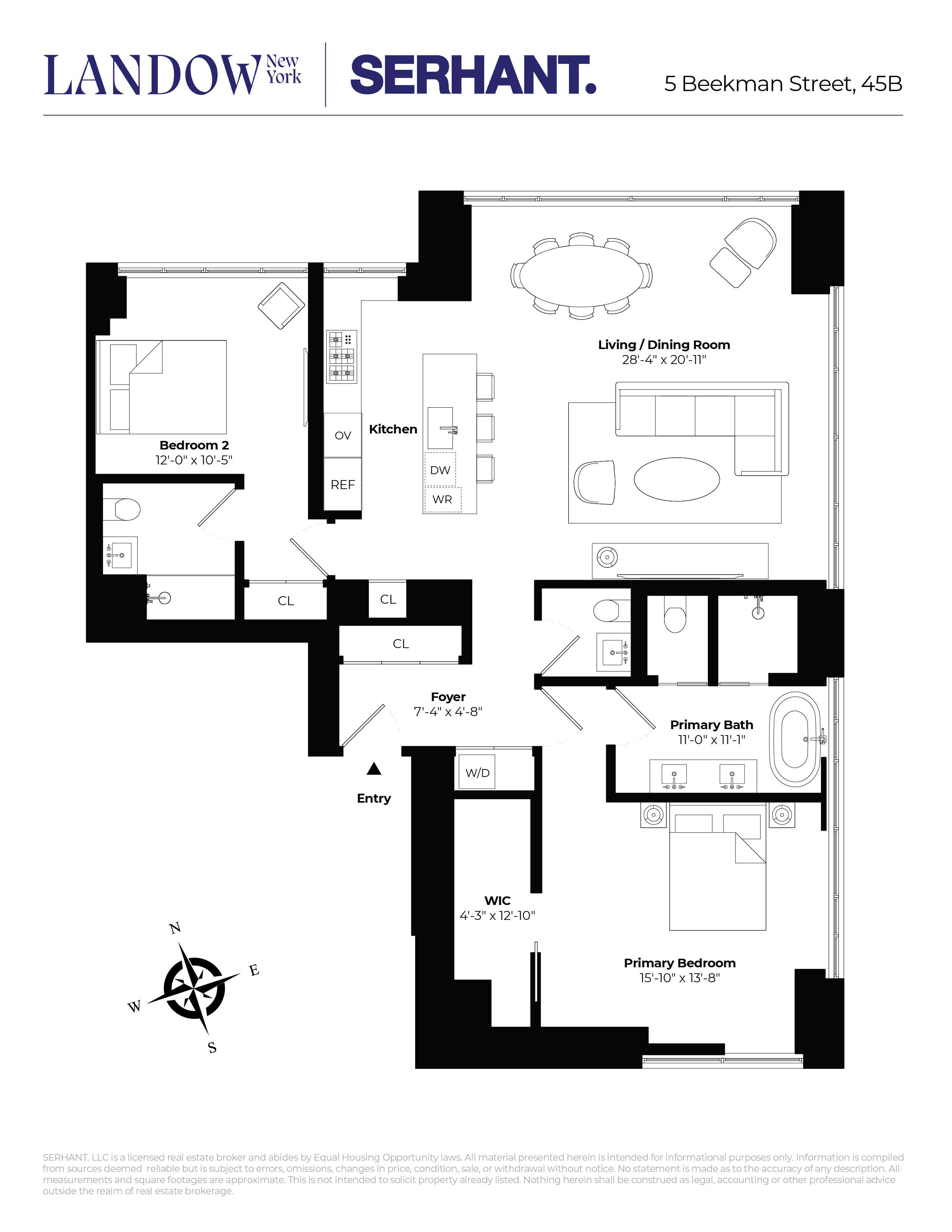 Floorplan for 5 Beekman Street, 45B