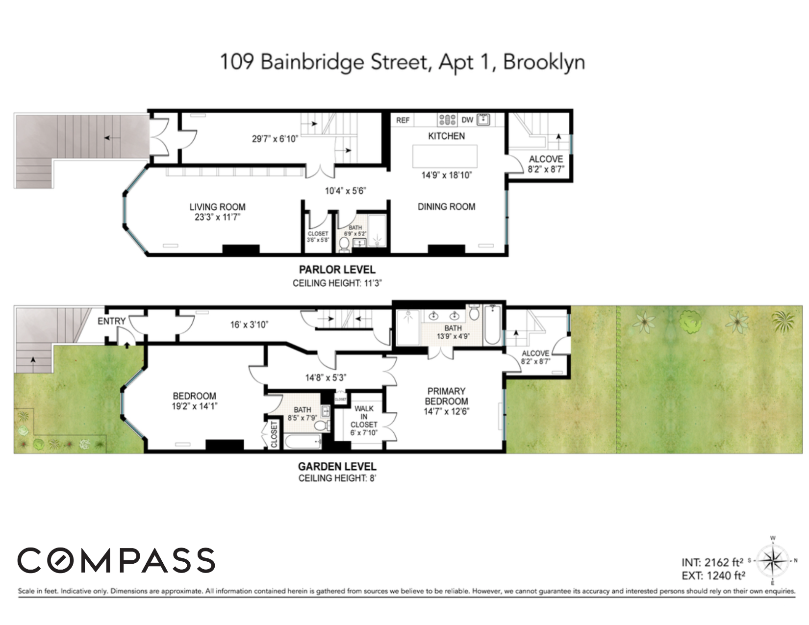 Floorplan for 109 Bainbridge Street, 1
