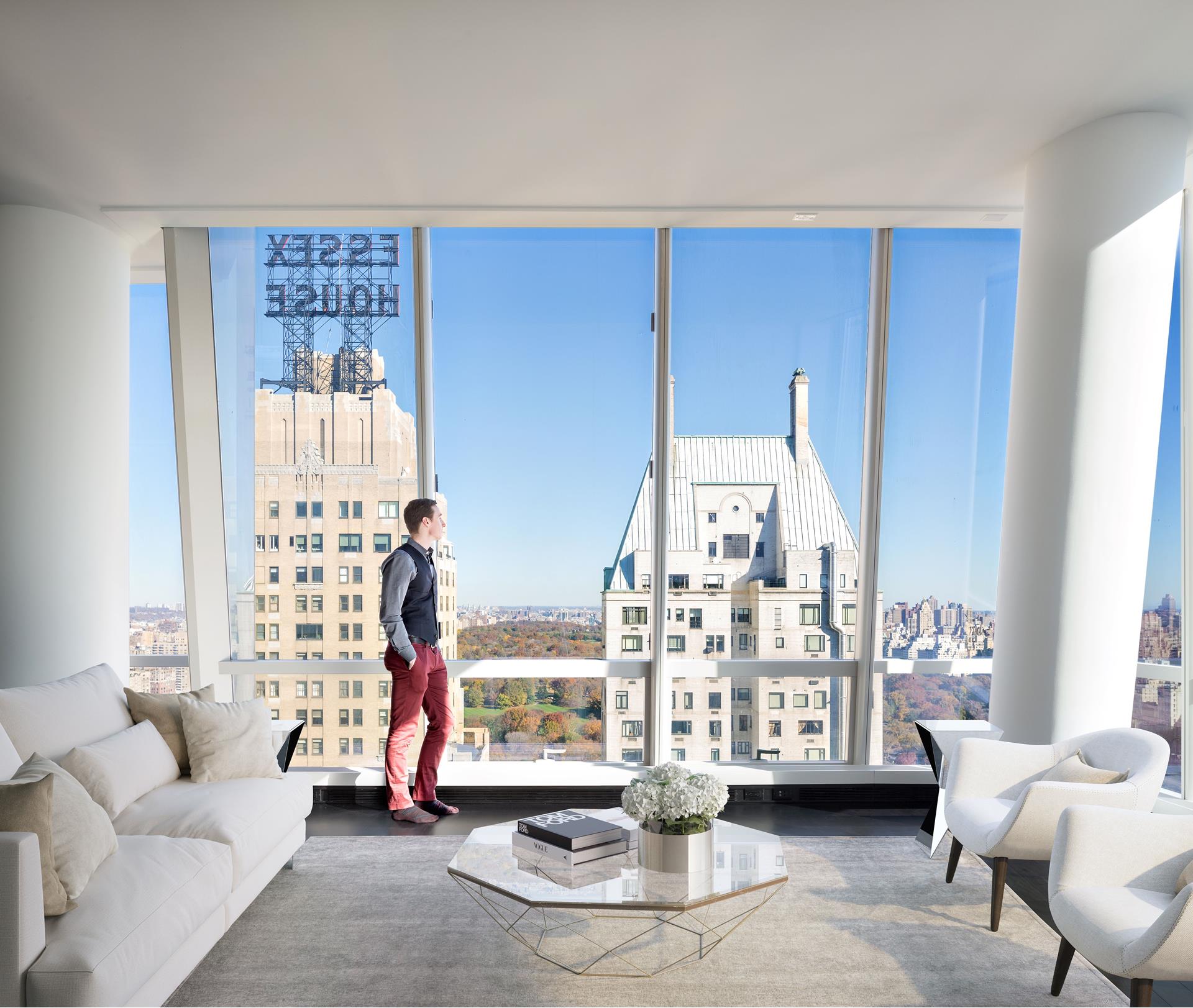 157 West 57th Street 39F, Central Park South, Midtown West, NYC - 3 Bedrooms  
3 Bathrooms  
5 Rooms - 