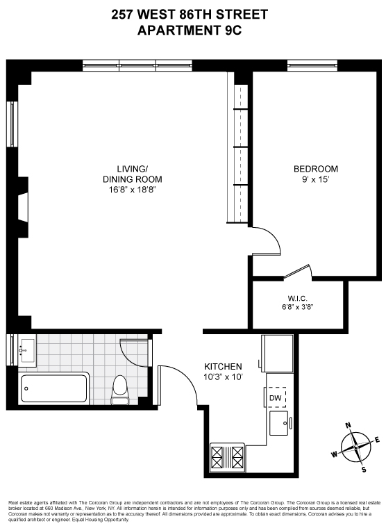 257 W 86TH Street, New York, NY 10024, 1 Bedroom Bedrooms, 3 Rooms Rooms,1 BathroomBathrooms,Residential,For Sale,257 W 86 ST. TENANT,86TH,RPLU-33422815762