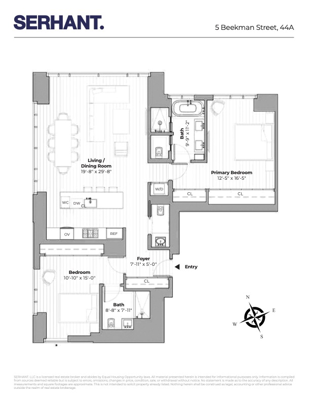 Floorplan for 5 Beekman Street, 44A