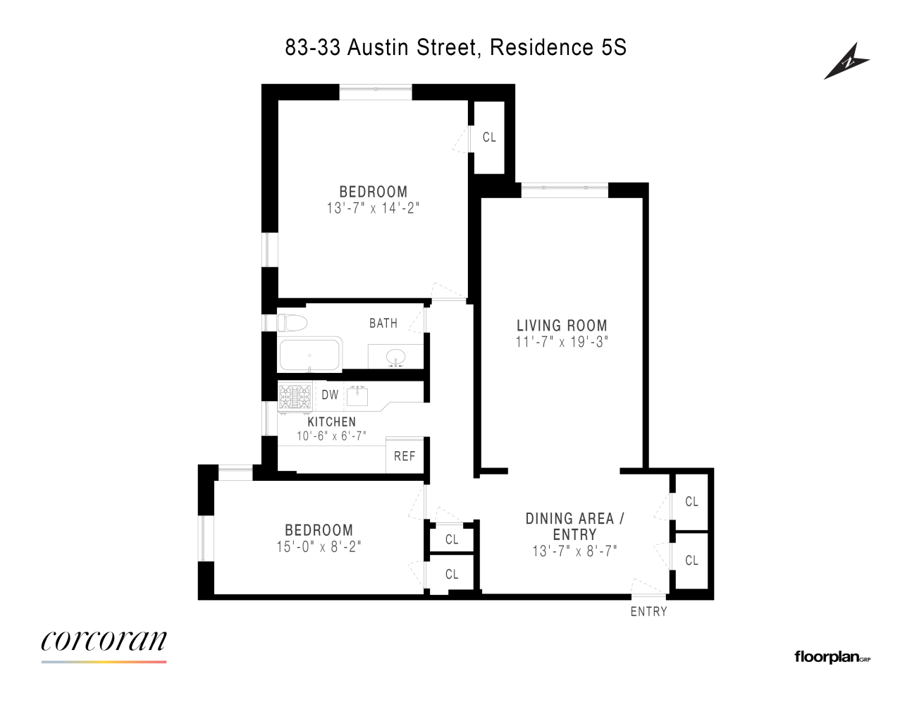 Floorplan for 83-33 Austin Street