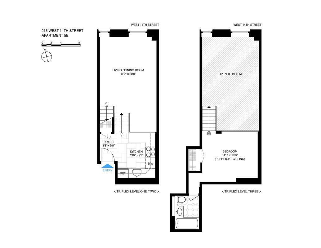 Floorplan for 218 West 14th Street, 5E