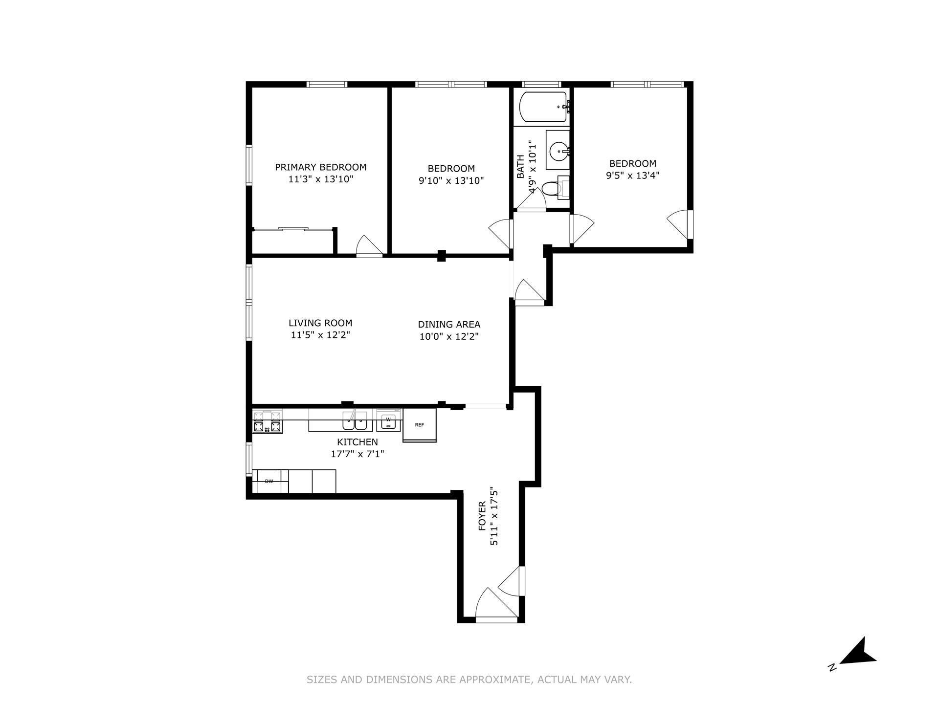 Floorplan for 2440 Amsterdam Avenue, 4K