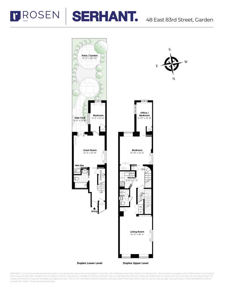 Floorplan for 48 East 83rd Street, GARDEN